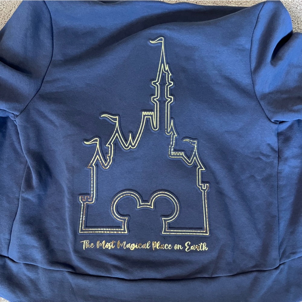 NWOT Disney World Blue Women’s Jacket Magic Kingdom Hoodie